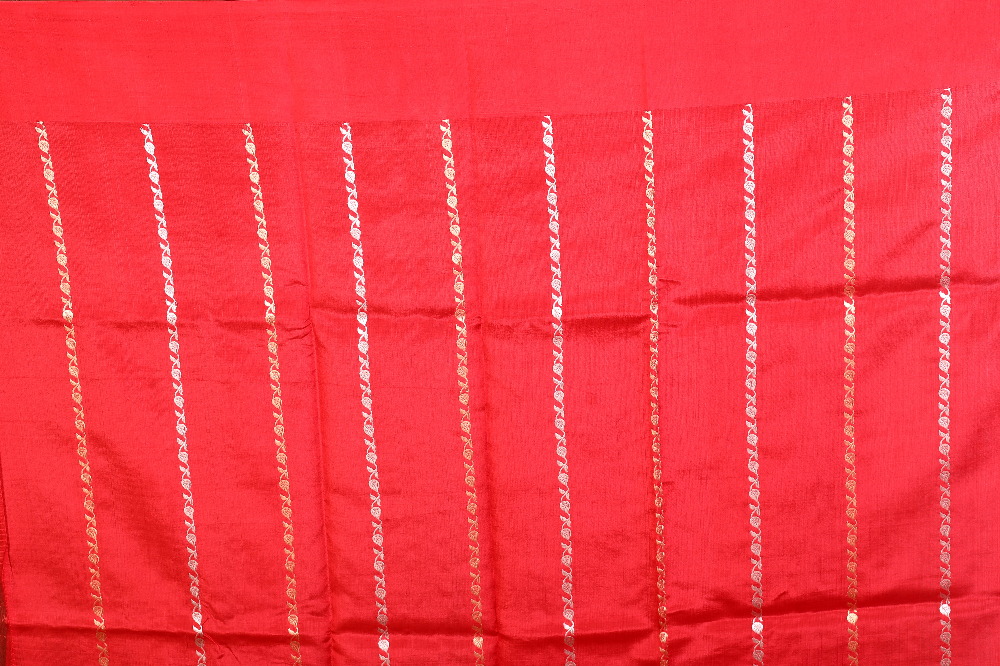 Red Pure Katan Silk Saree - Keya Seth Exclusive
