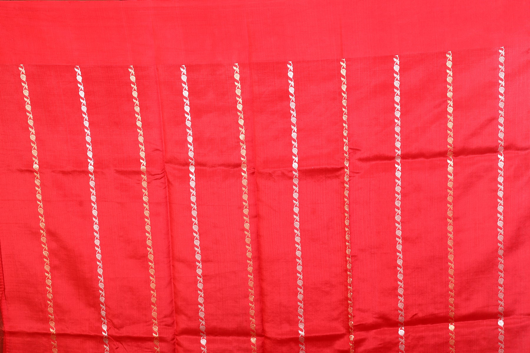 Red Pure Katan Silk Saree - Keya Seth Exclusive