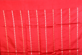 Red Pure Katan Silk Saree - Keya Seth Exclusive