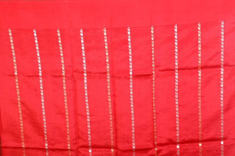 Red Pure Katan Silk Saree - Keya Seth Exclusive