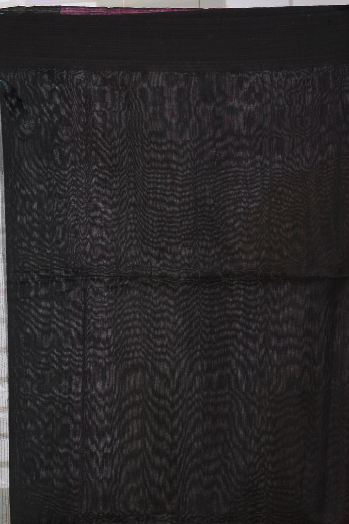 Magenta Linen Handloom Saree - Keya Seth Exclusive