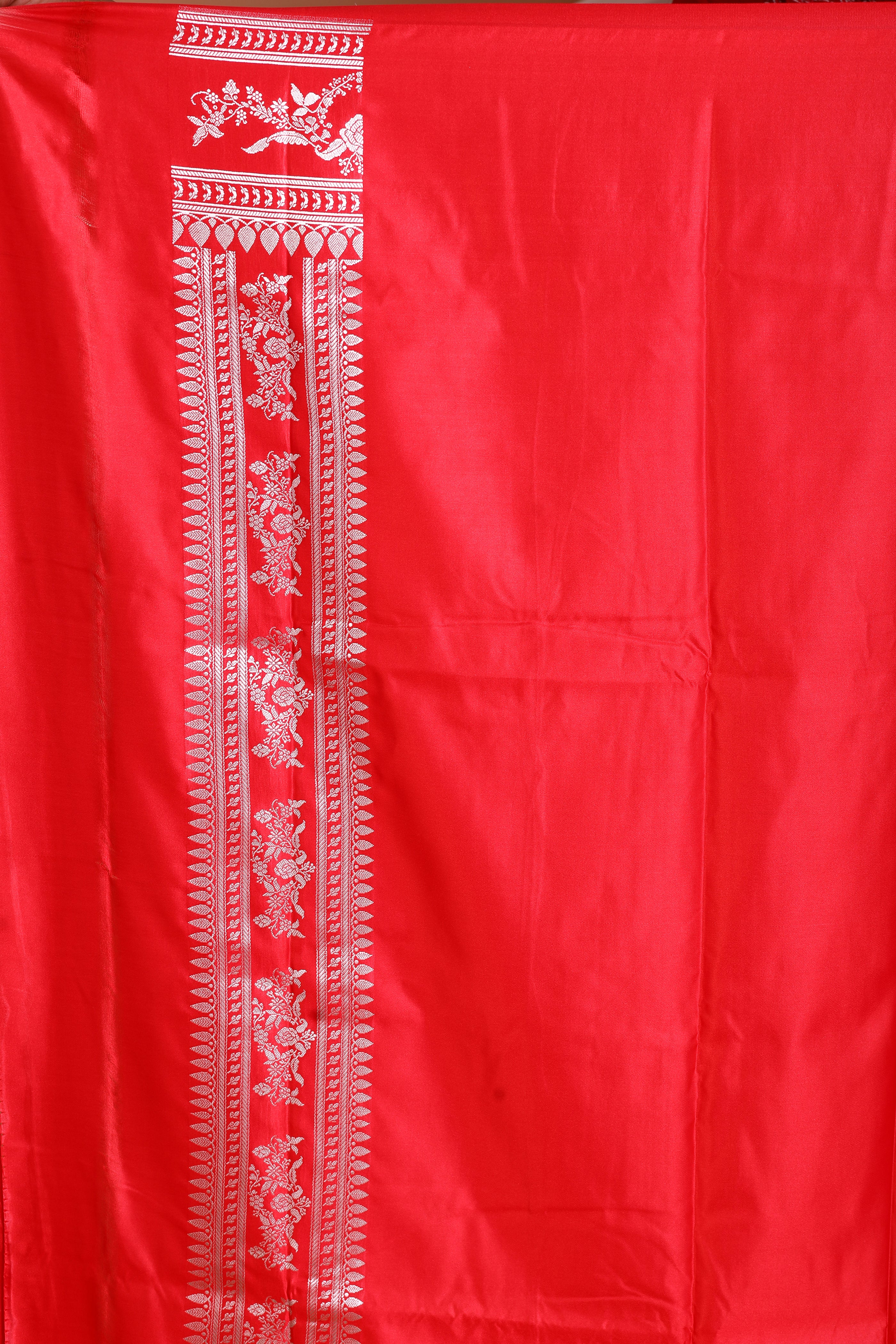 Red Blended Mashru Silk Saree - Keya Seth Exclusive