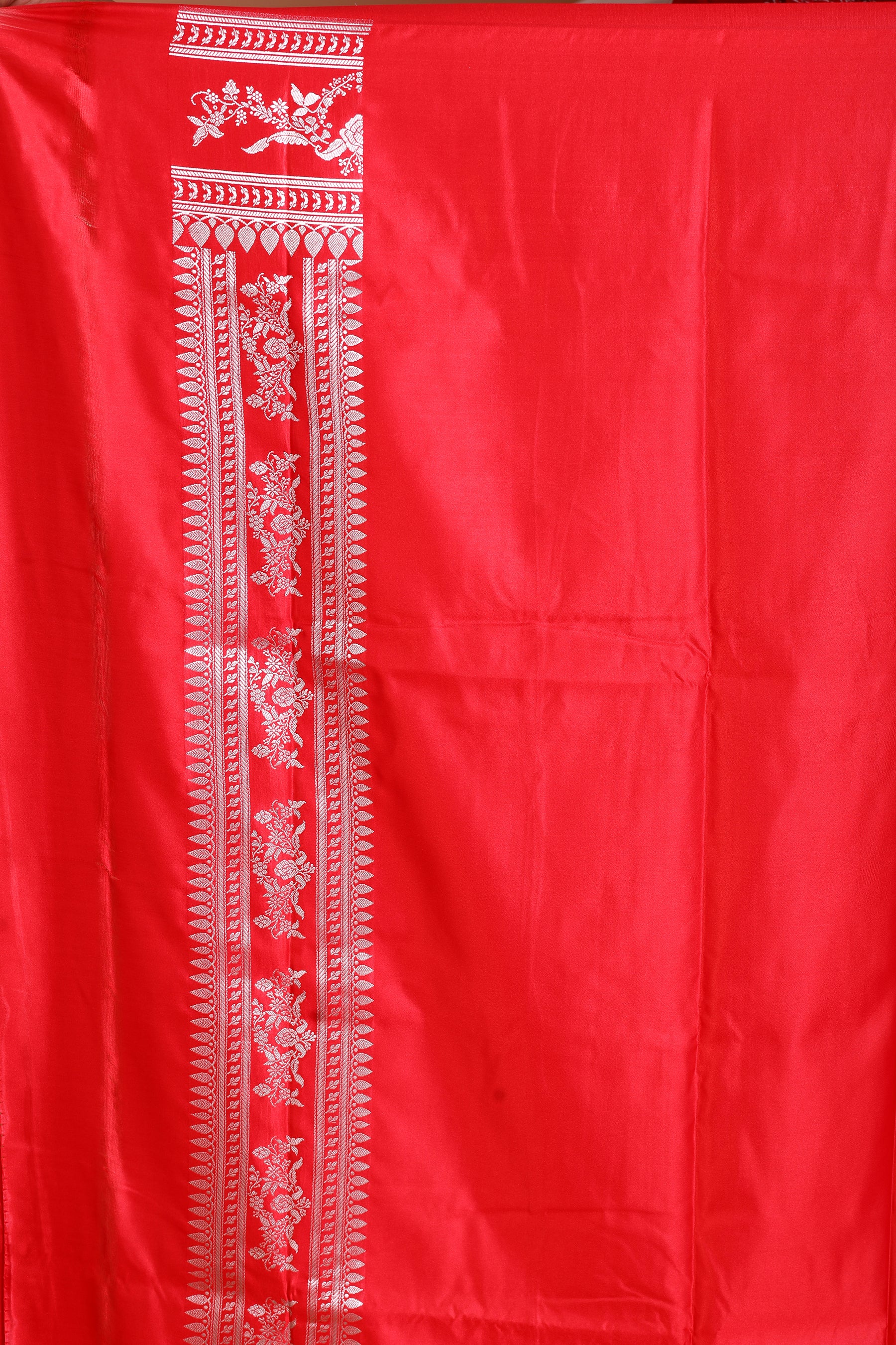 Red Blended Mashru Silk Saree - Keya Seth Exclusive