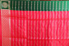 Red Blended Mashru Silk Saree - Keya Seth Exclusive