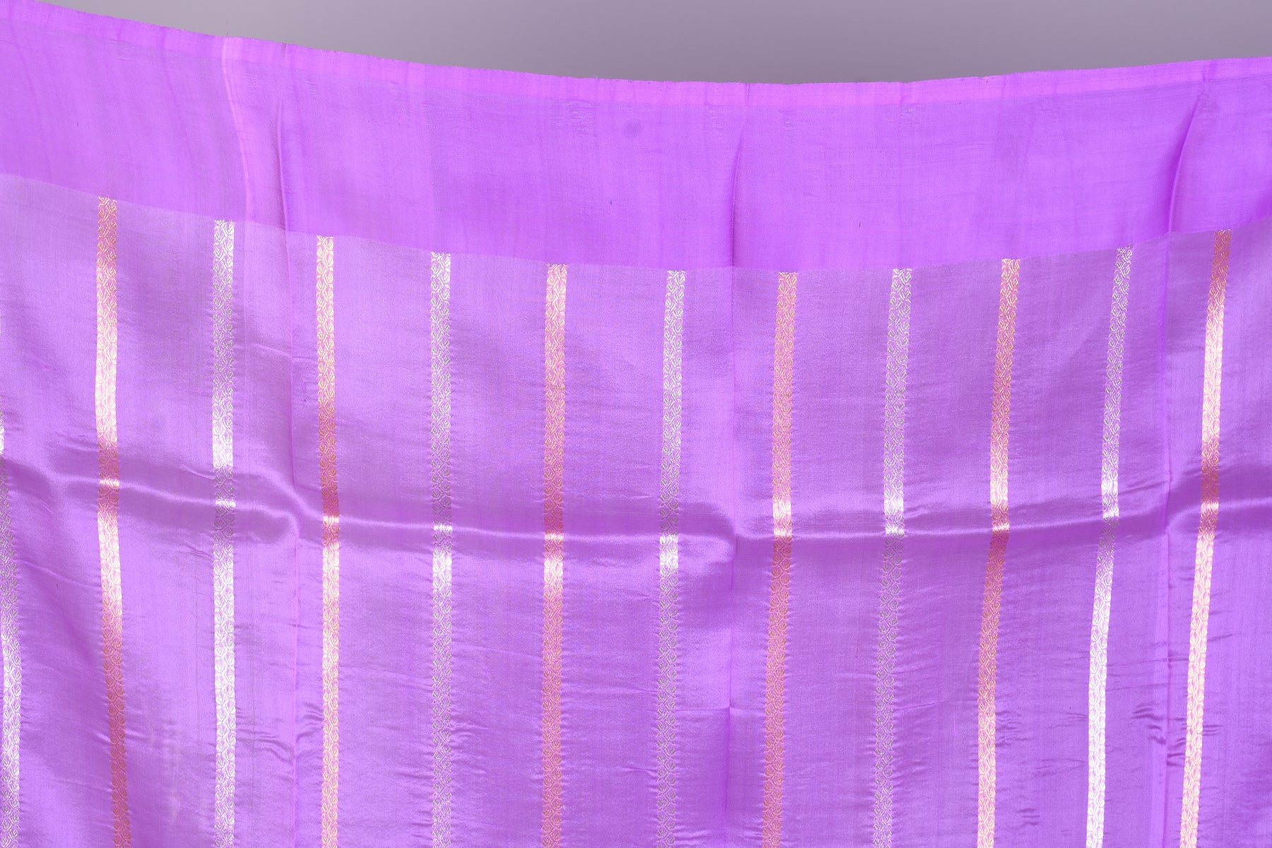 Purple Pure Kora Saree with Blouse Piece - Keya Seth Exclusive