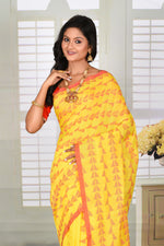 Load image into Gallery viewer, Lightweight Yellow Jamdani Saree - Keya Seth Exclusive
