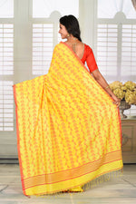 Load image into Gallery viewer, Lightweight Yellow Jamdani Saree - Keya Seth Exclusive

