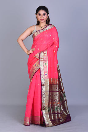 Rani Pattu Silk Saree with Blouse Piece - Keya Seth Exclusive