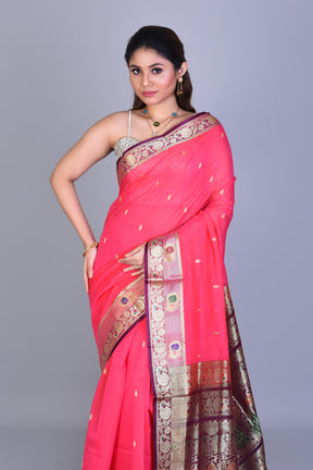 Rani Pattu Silk Saree with Blouse Piece - Keya Seth Exclusive