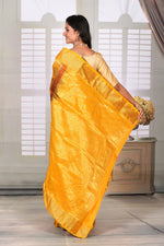 Load image into Gallery viewer, Yellow Rust Semi Silk Saree - Keya Seth Exclusive
