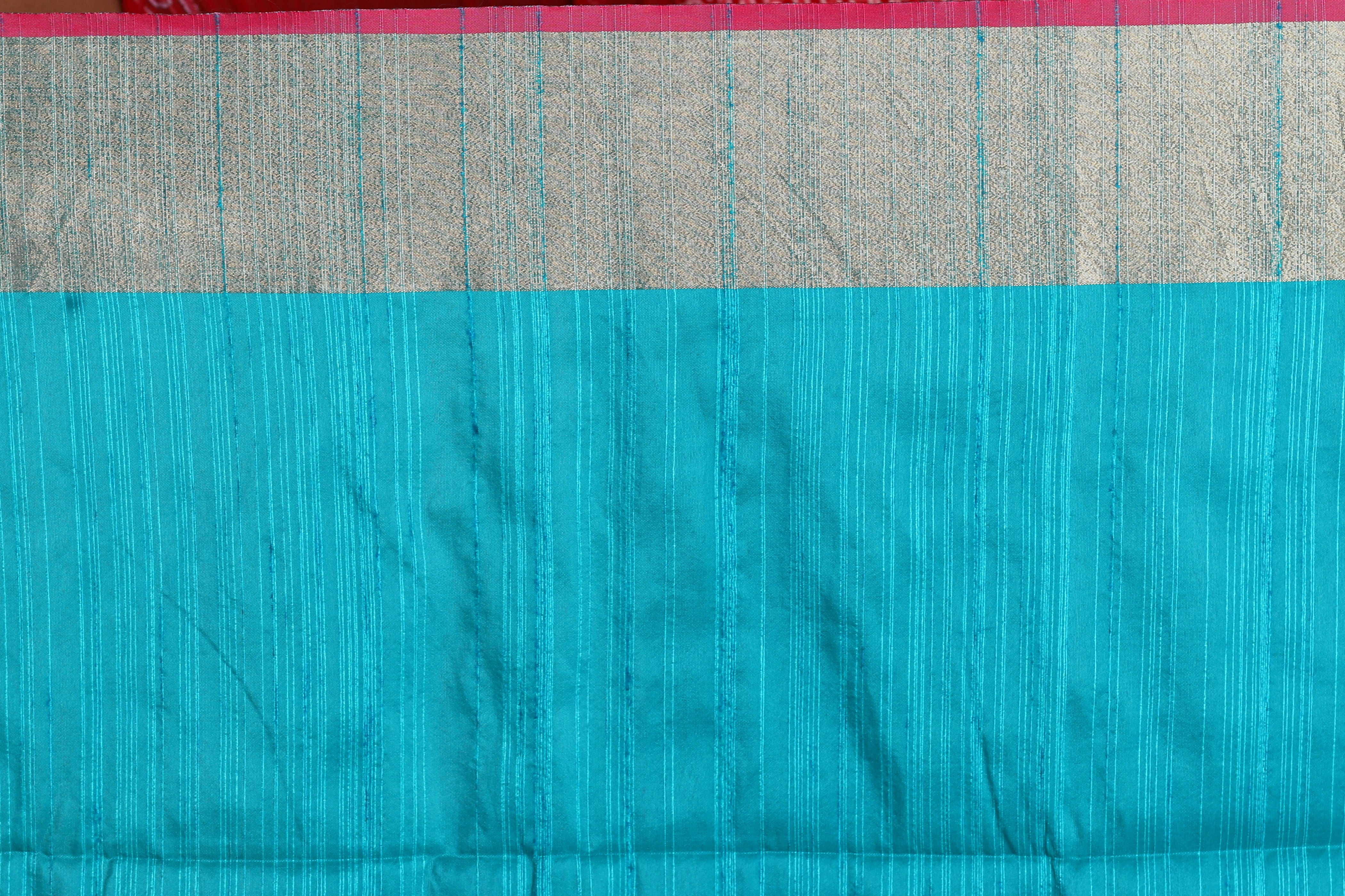 Sea Green Blended Tussar Saree - Keya Seth Exclusive