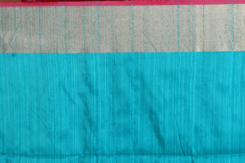 Sea Green Blended Tussar Saree - Keya Seth Exclusive