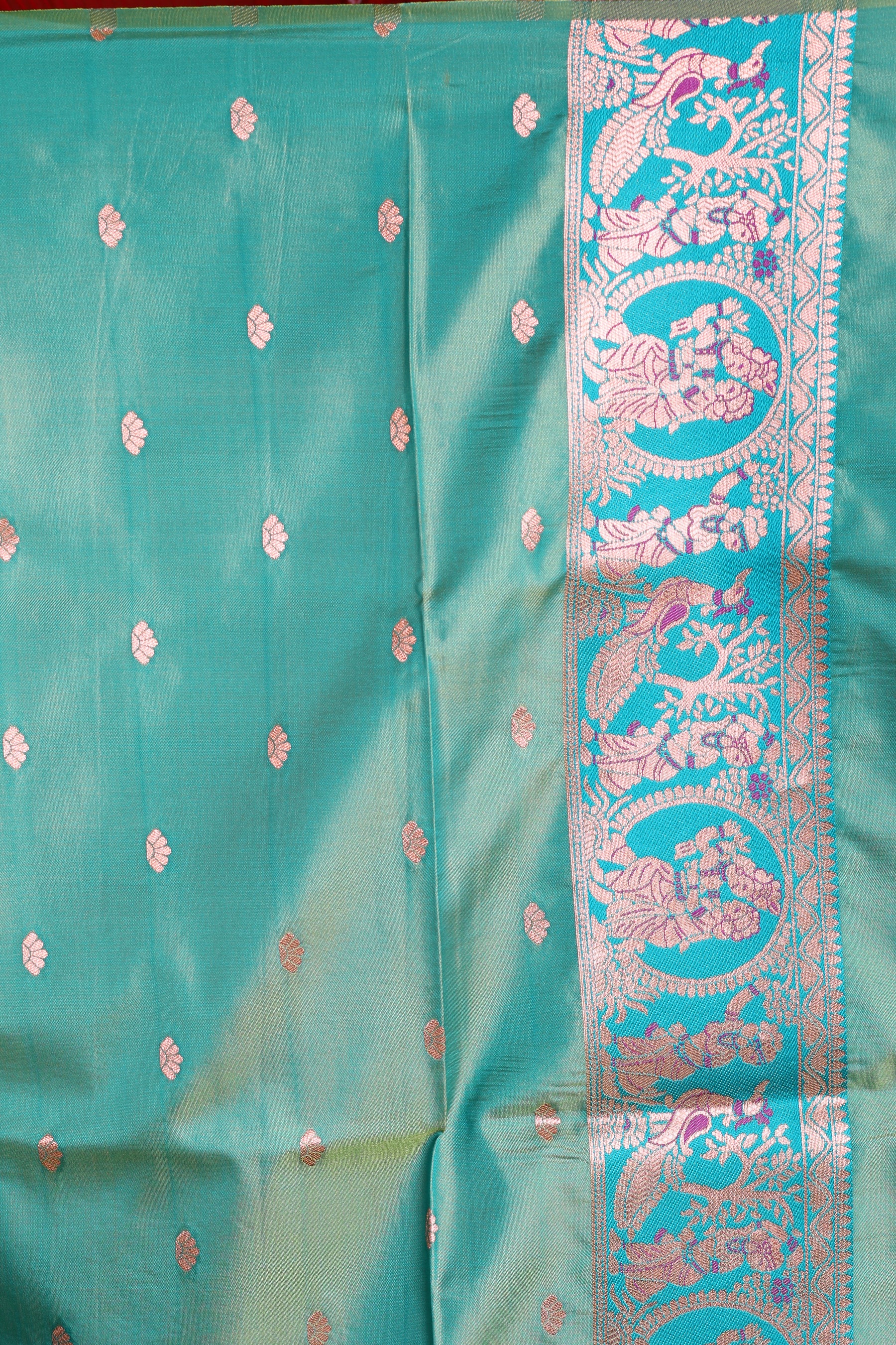 Dual Tone Purple Blended Baluchari Saree - Keya Seth Exclusive
