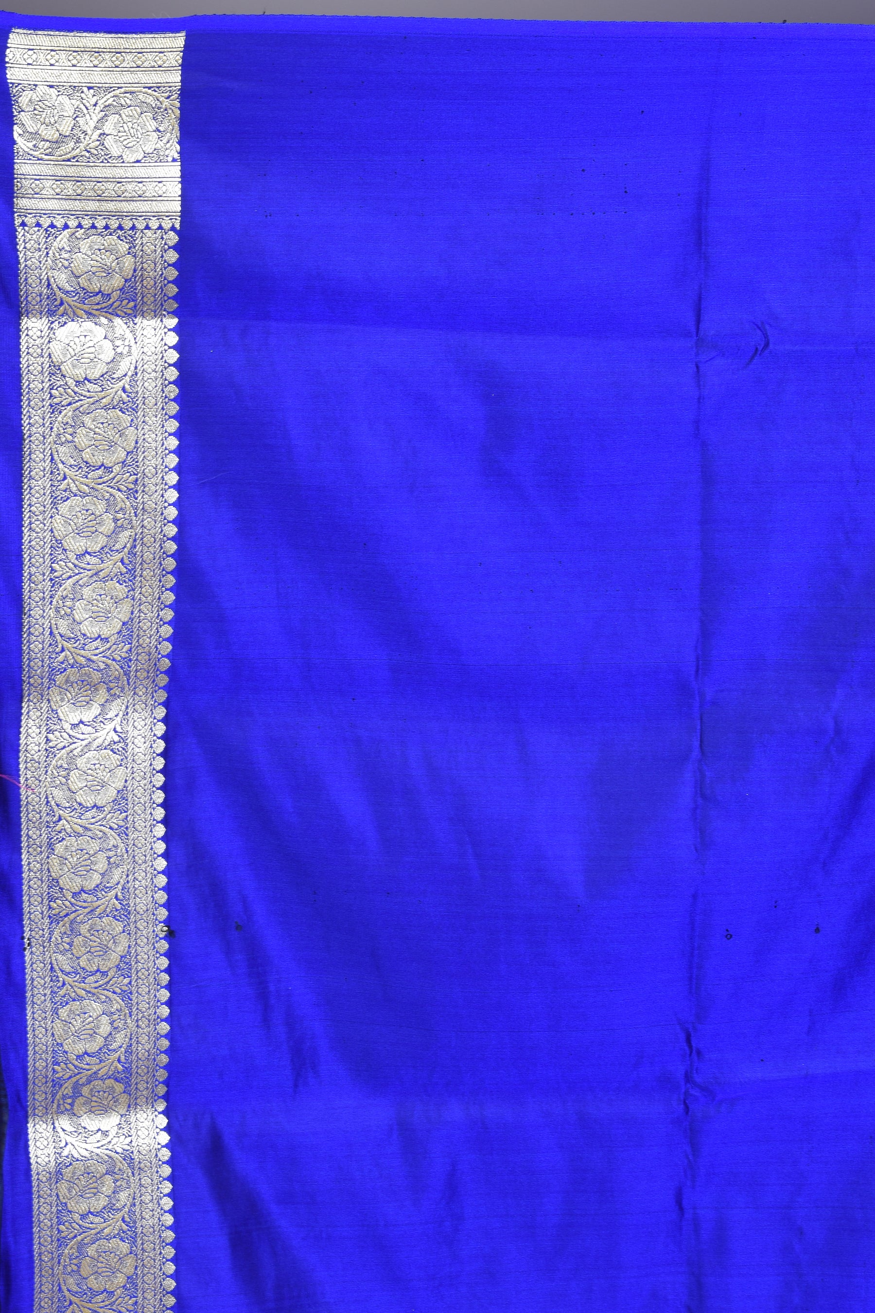 Royal Blue Banarasi Saree with Blouse Piece - Keya Seth Exclusive