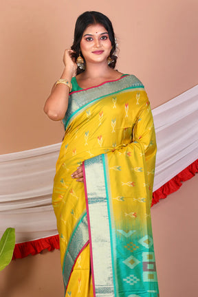 Green Blended Handloom Saree - Keya Seth Exclusive