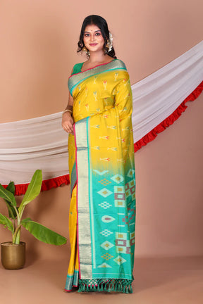 Green Blended Handloom Saree - Keya Seth Exclusive