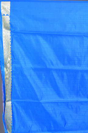 Blue Banarasi Saree with Blouse Piece - Keya Seth Exclusive
