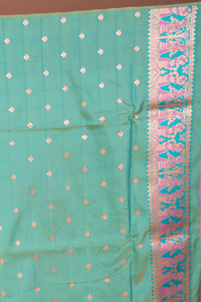 Pink Blended Baluchari Saree - Keya Seth Exclusive