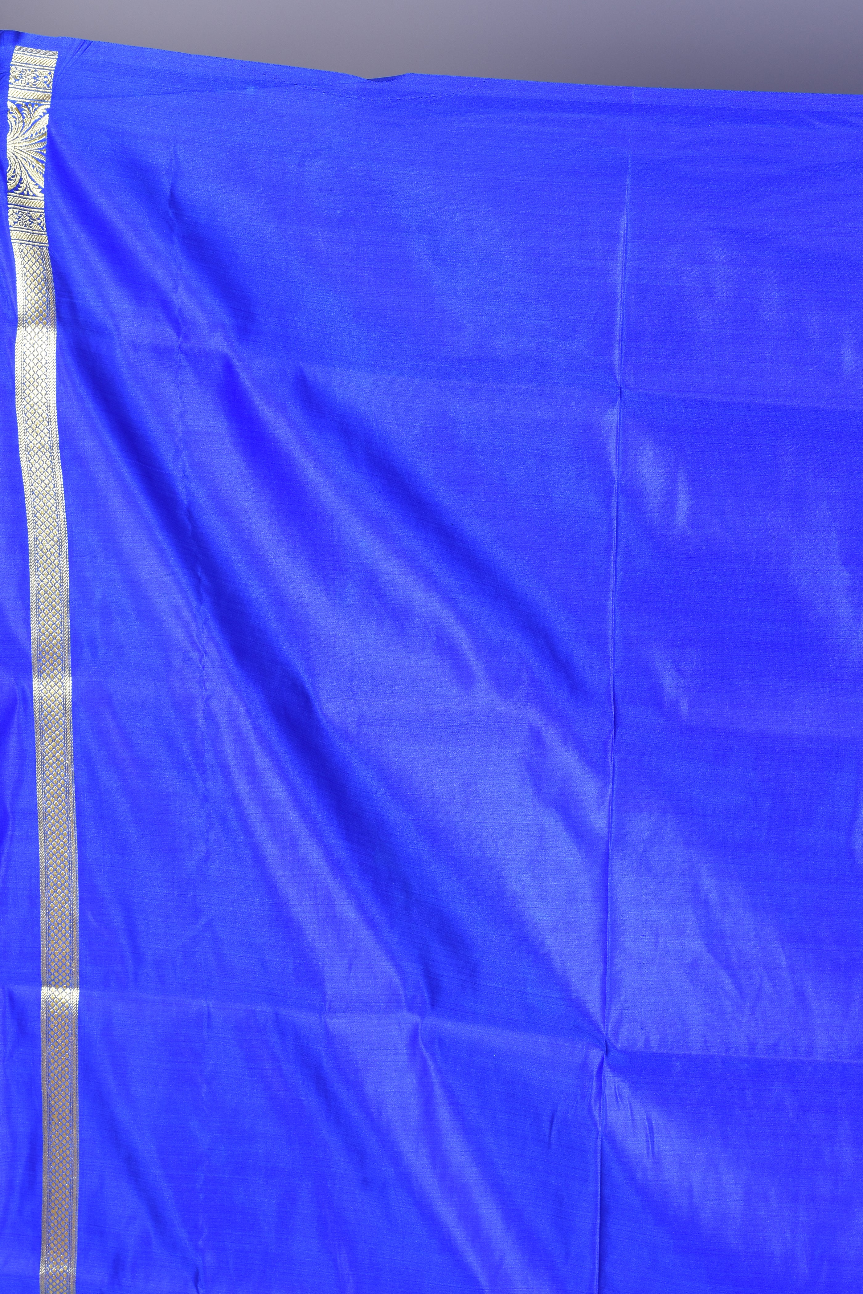 Royal Blue Patli Pallu Banarasi Saree with Blouse Piece - Keya Seth Exclusive