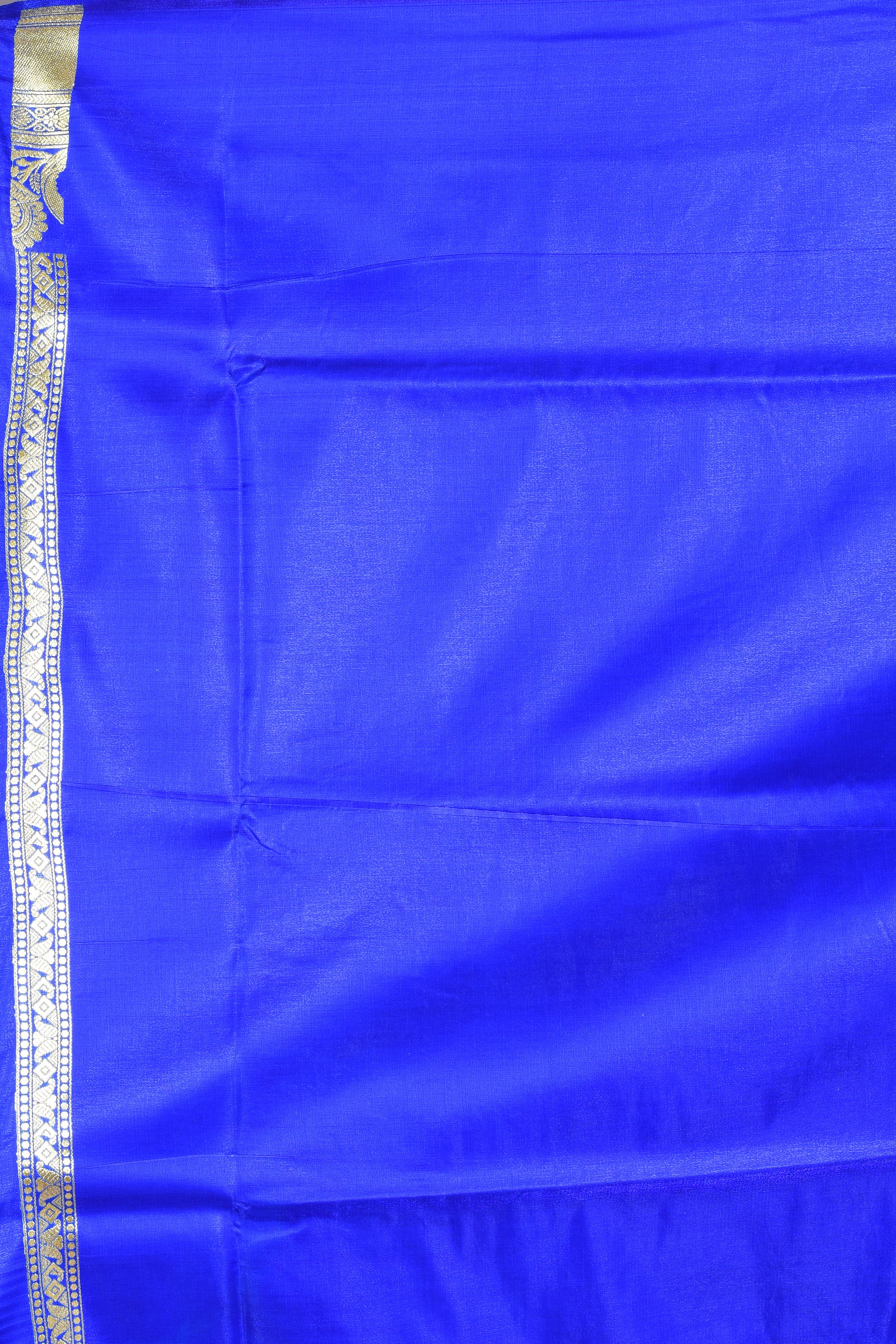 Royal Blue Banarasi Saree with Blouse Piece - Keya Seth Exclusive