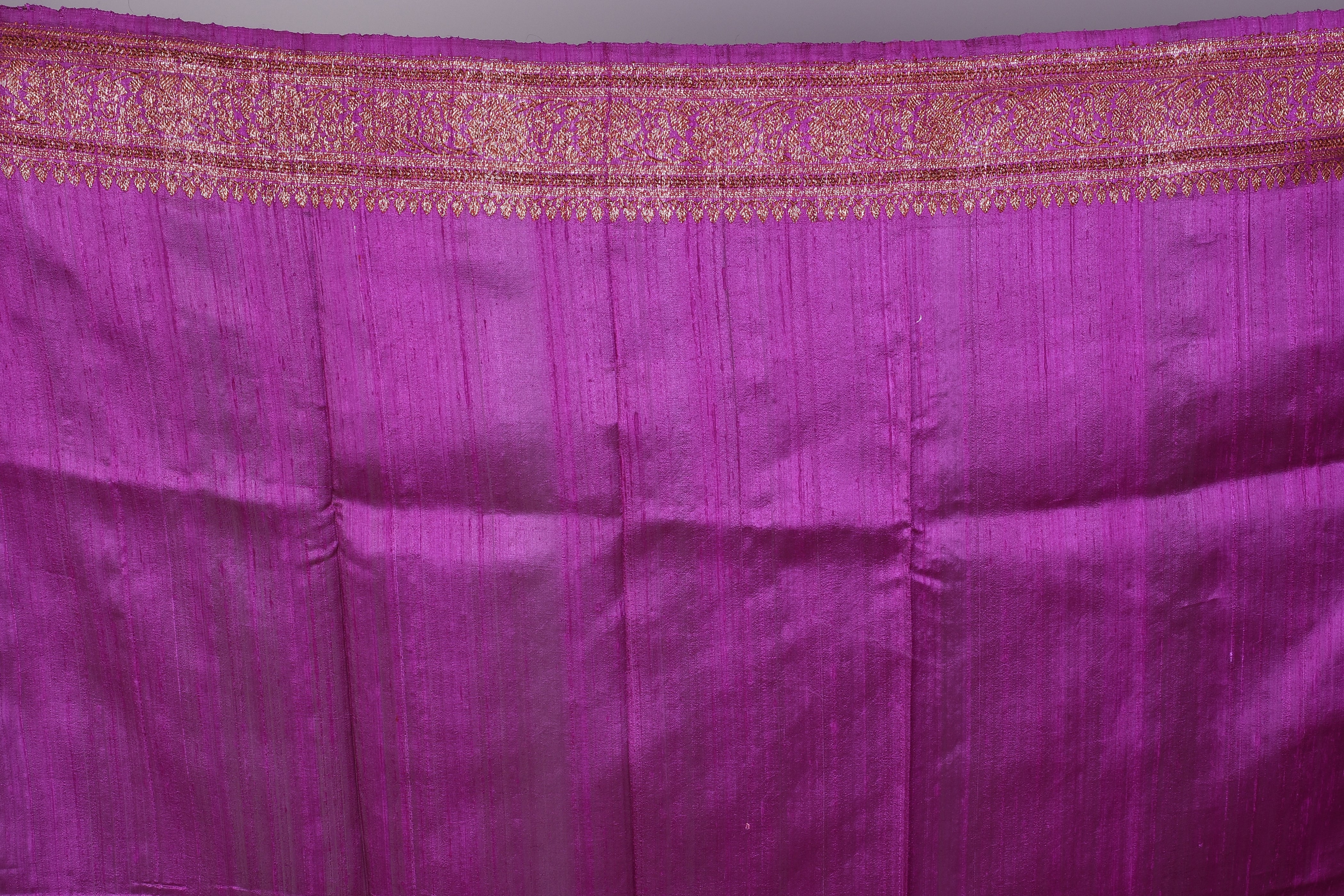 Magenta Pure Raw Saree with Blouse Piece - Keya Seth Exclusive