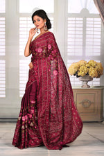 Load image into Gallery viewer, Gorgeous Maroon Semi Silk Saree - Keya Seth Exclusive
