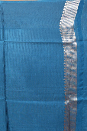 Blue Blended Blended Silk Saree