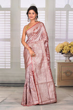 Load image into Gallery viewer, Light Peach Crushed Tissue Saree - Keya Seth Exclusive
