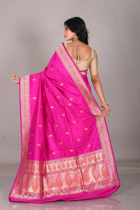 Pink Pure Katan Saree - Keya Seth Exclusive