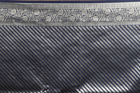 Blue Blended Blended Silk Saree
