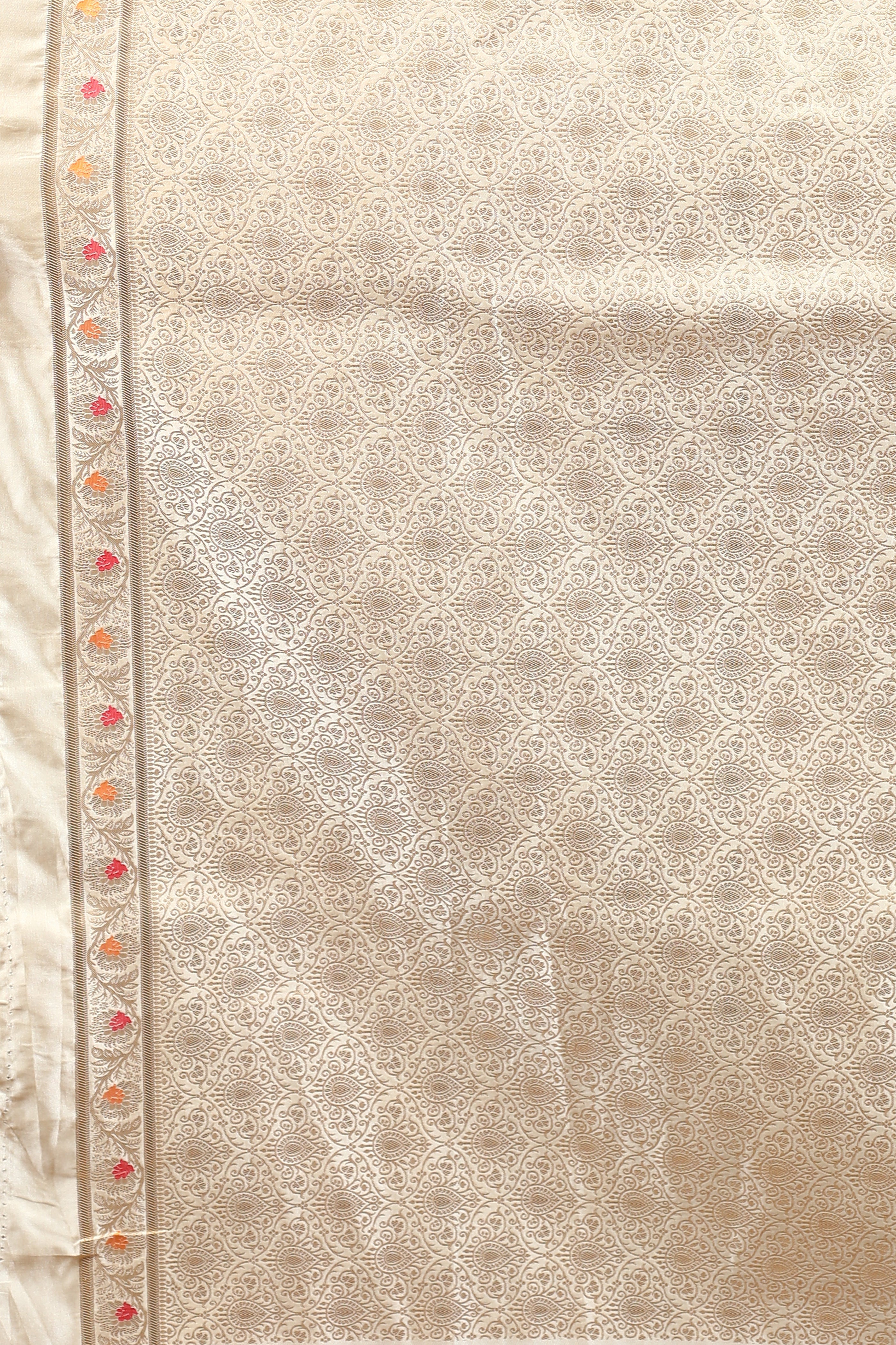 Yellow Blended Mashru Saree