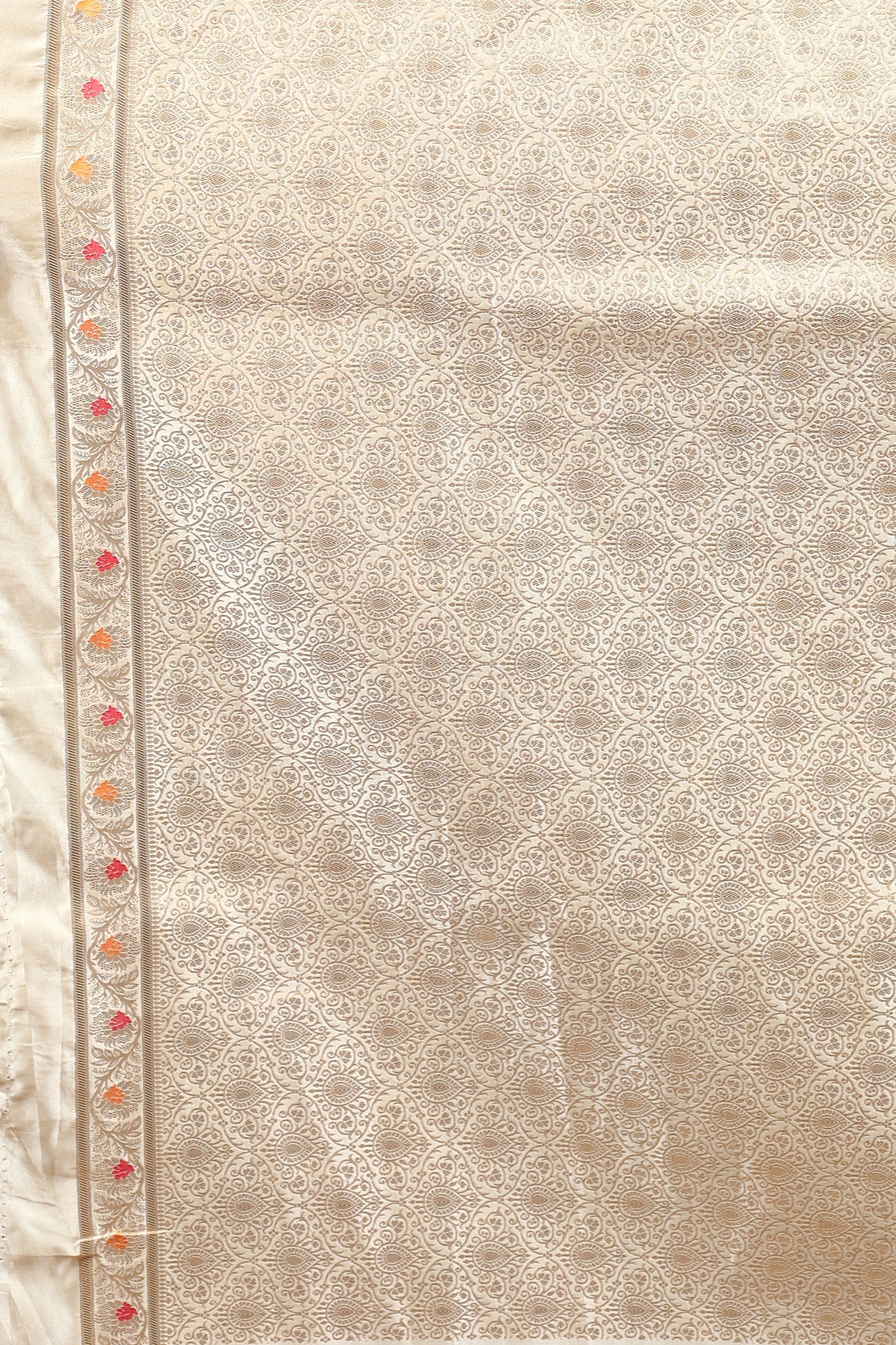 Yellow Blended Mashru Saree