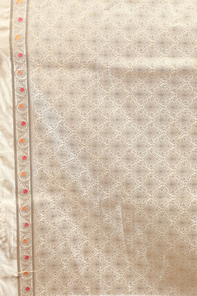 Yellow Blended Mashru Saree