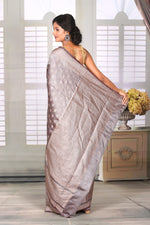Load image into Gallery viewer, Wine Crushed Tissue Saree - Keya Seth Exclusive
