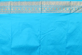 Sky Blue Blended Kanjivaram Silk Saree - Keya Seth Exclusive