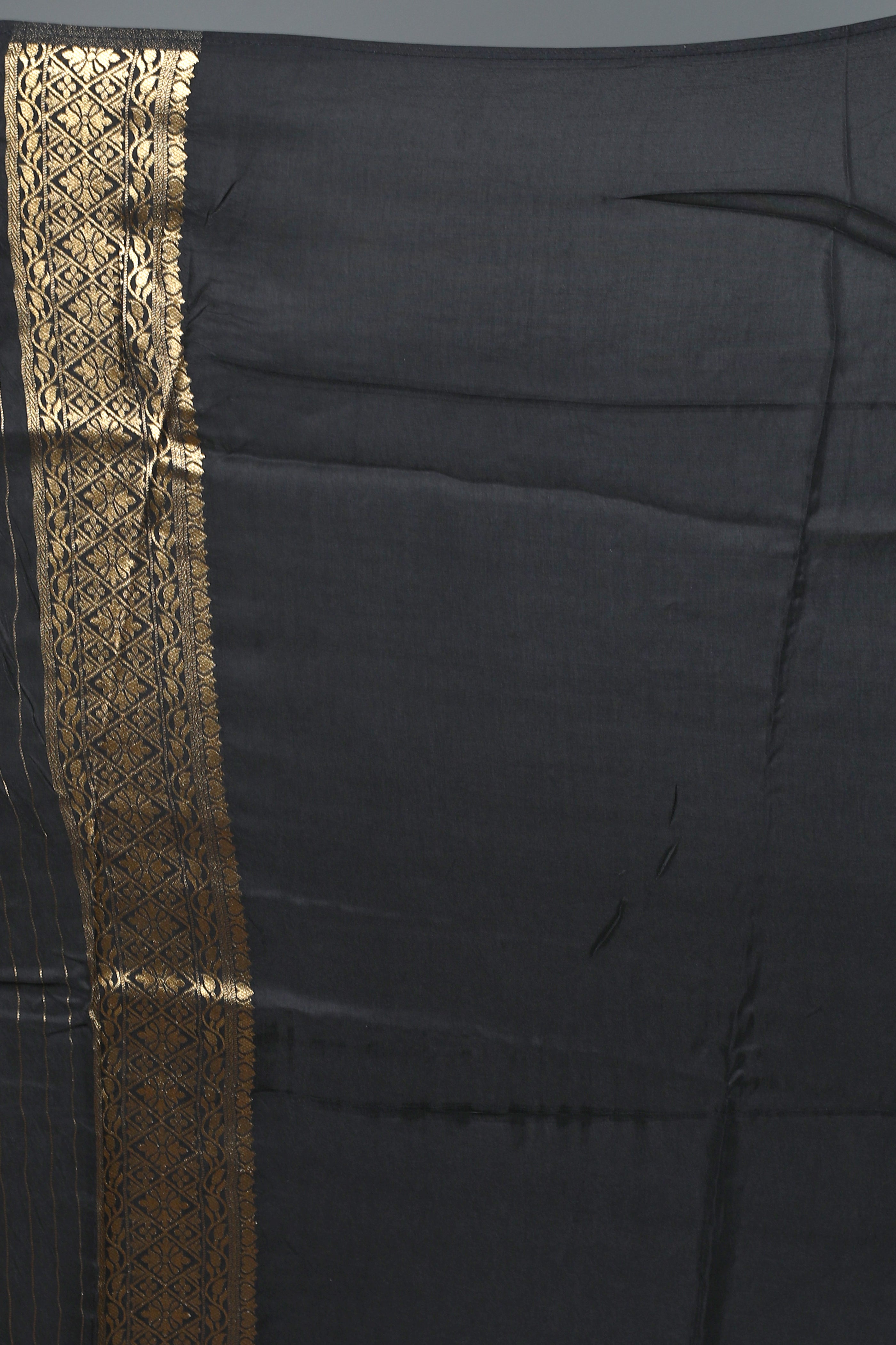 Black Blended Silk Saree