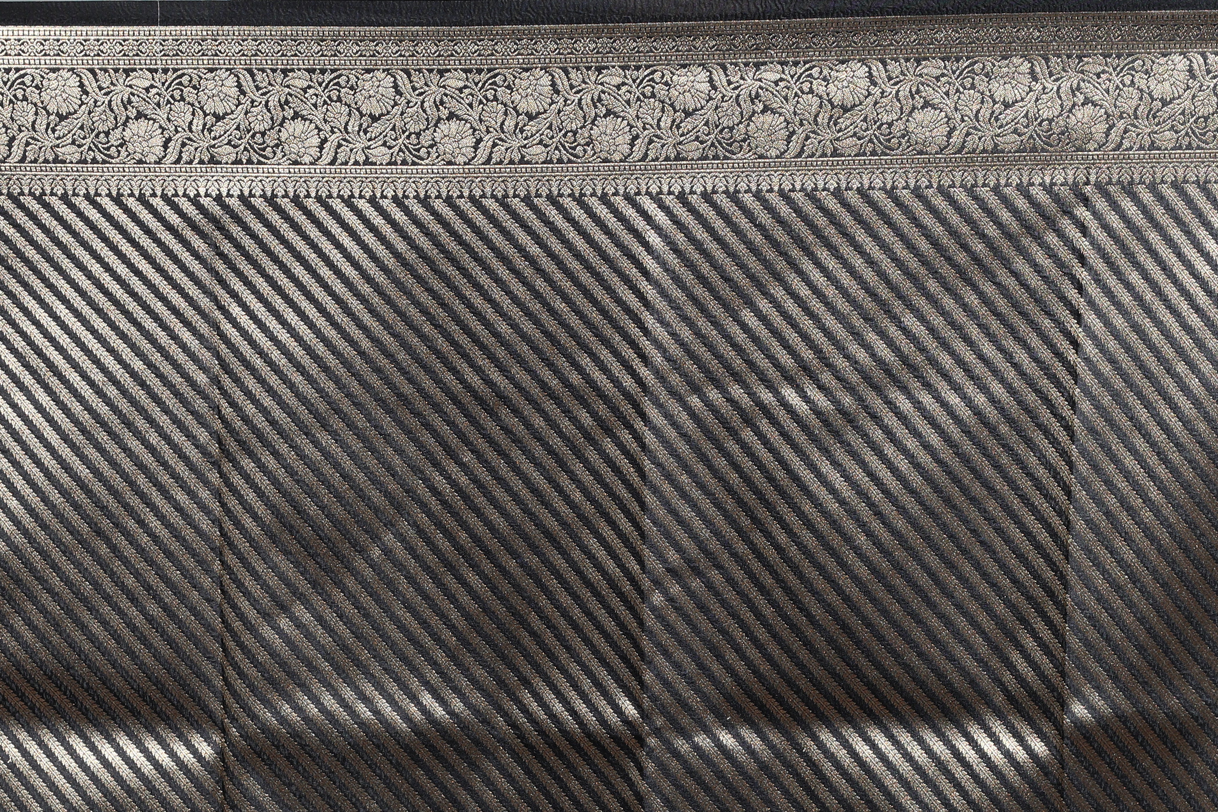 Black Blended Silk Saree