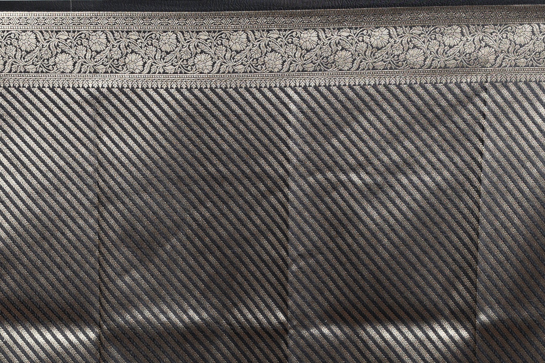 Black Blended Silk Saree