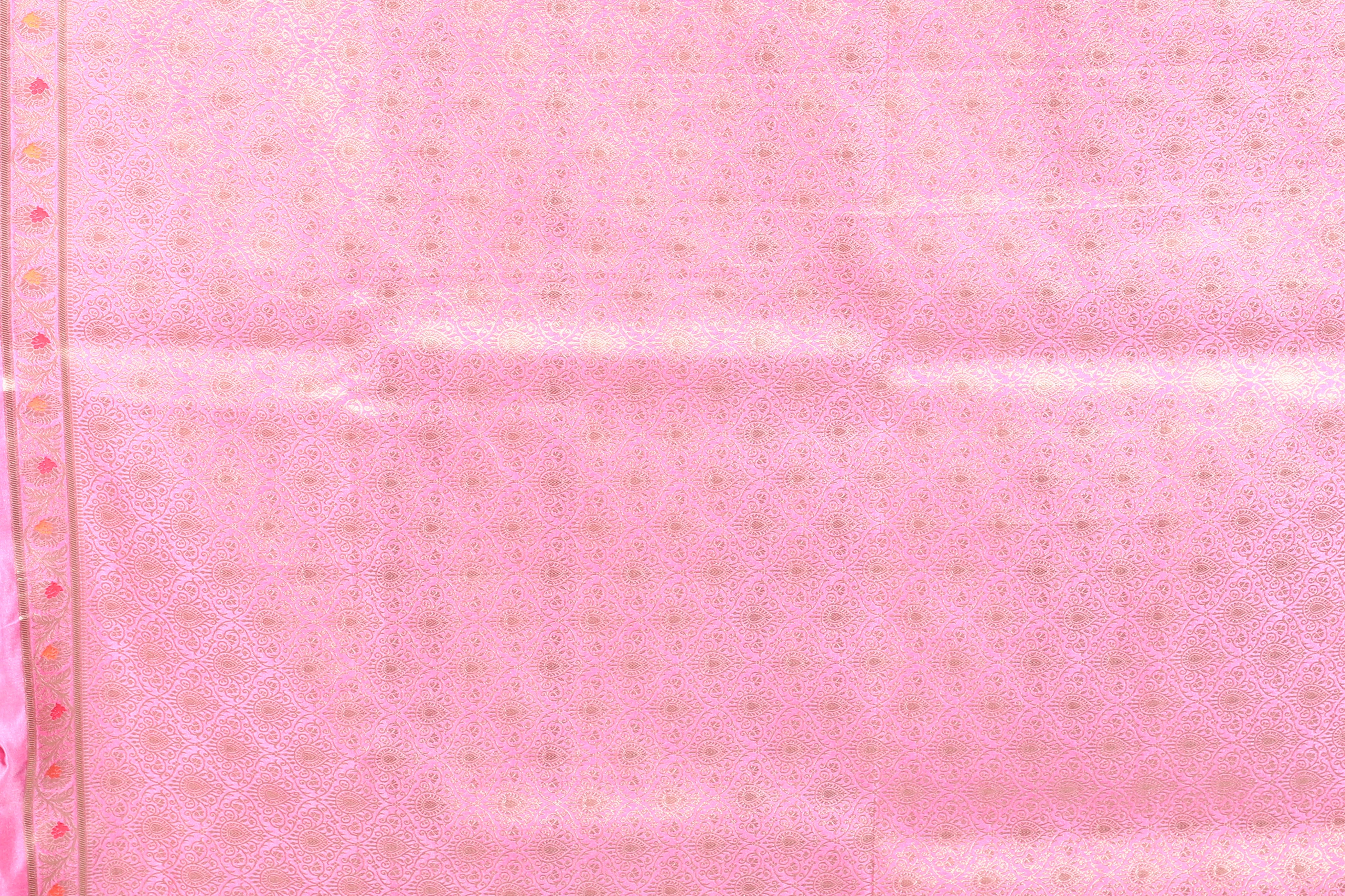 Pink Blended Mashru Saree