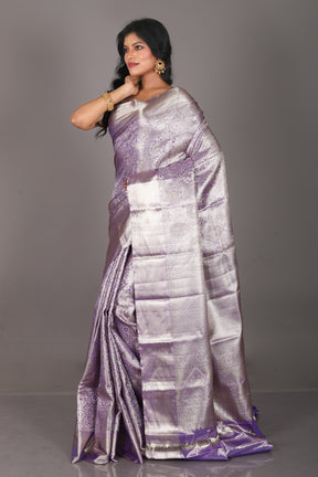 Purple Pure Tissue Kanjivaram Saree - Keya Seth Exclusive