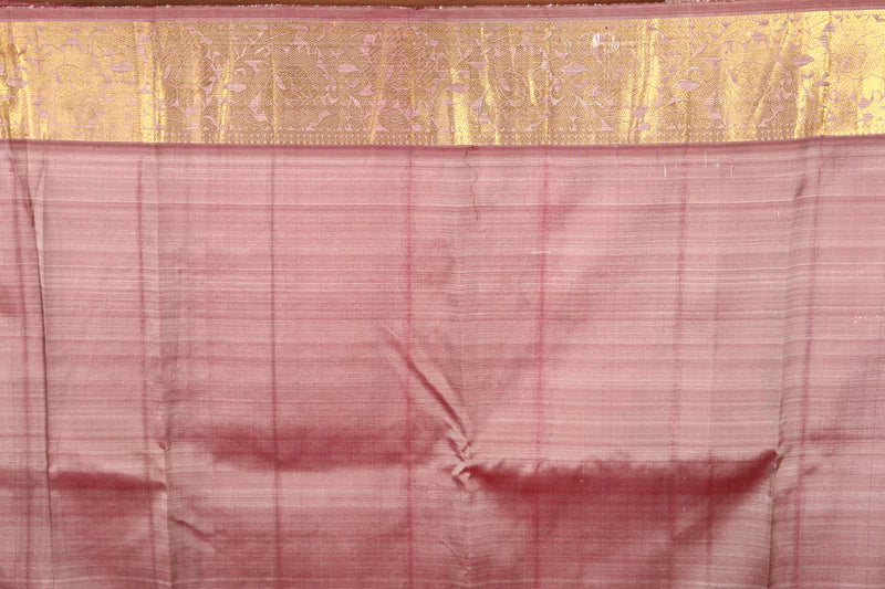 Peach Pure Kanjivaram Saree - Keya Seth Exclusive