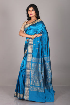 Blue Pure Kanjivaram Saree - Keya Seth Exclusive