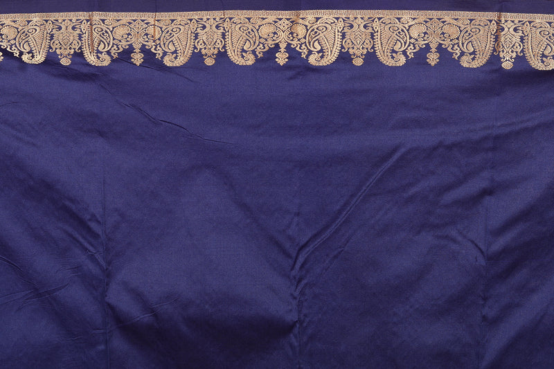 Glossy Purple Pure Kanjivaram Saree - Keya Seth Exclusive