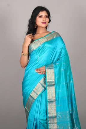 Sea Green Pure Kanjivaram Saree - Keya Seth Exclusive