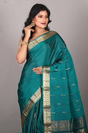Rama Green Pure Kanjivaram Saree - Keya Seth Exclusive