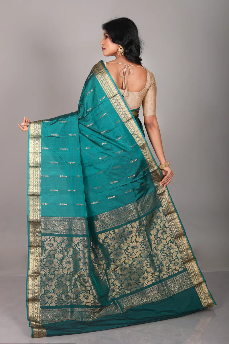 Rama Green Pure Kanjivaram Saree - Keya Seth Exclusive