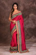 Load image into Gallery viewer, Pink Fancy Silk Saree - Keya Seth Exclusive
