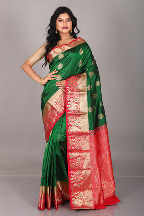Green Pure Kanjivaram Saree - Keya Seth Exclusive