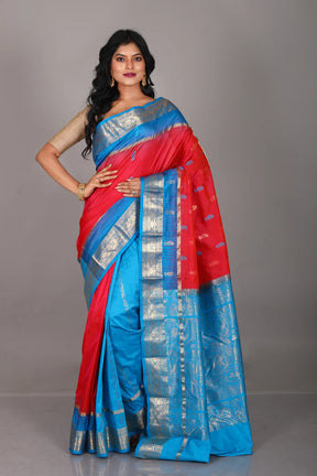 Rani Patli Pallu Pure Kanjivaram Saree - Keya Seth Exclusive