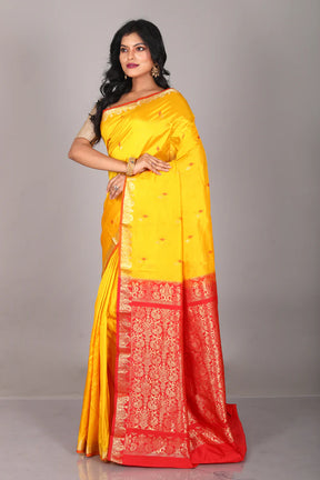 Yellow Pure Kanjivaram Saree - Keya Seth Exclusive